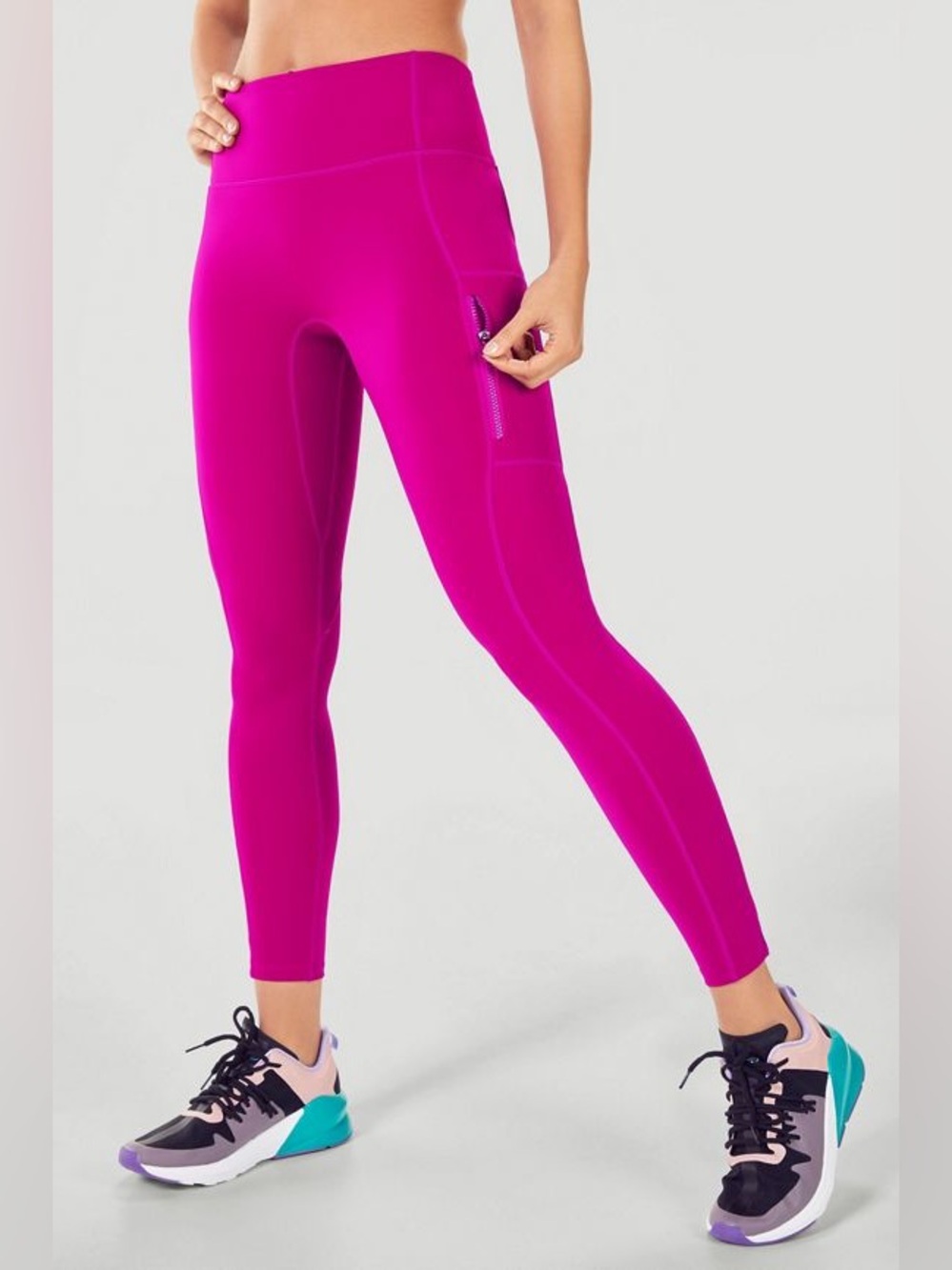 Fabletics Trinity Motion365+ High-Waisted Utility Legging Vivid Purple